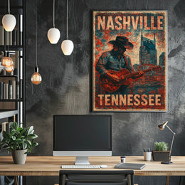 Nashville Vibes Wanderlust Photography Realism Poster