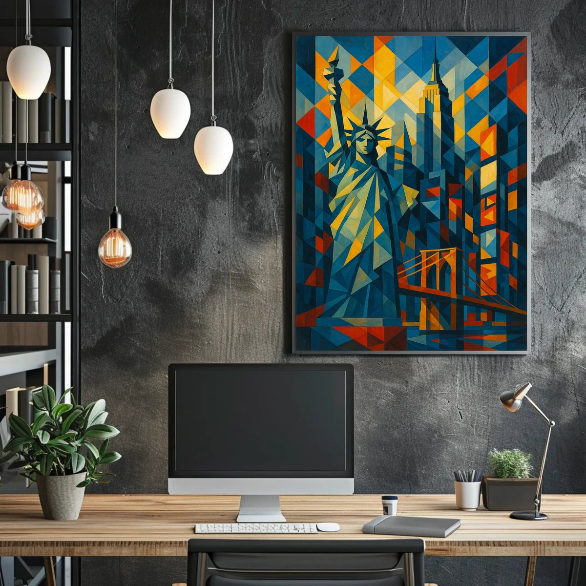 Geometric New York Poster