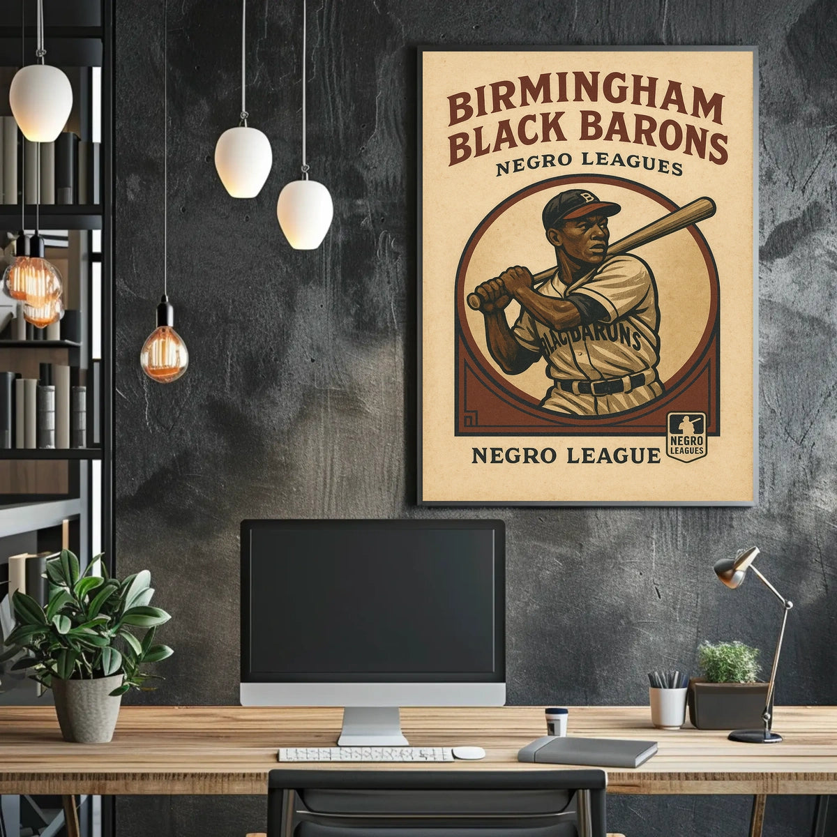 Birmingham Black Barons Negro Leagues Poster
