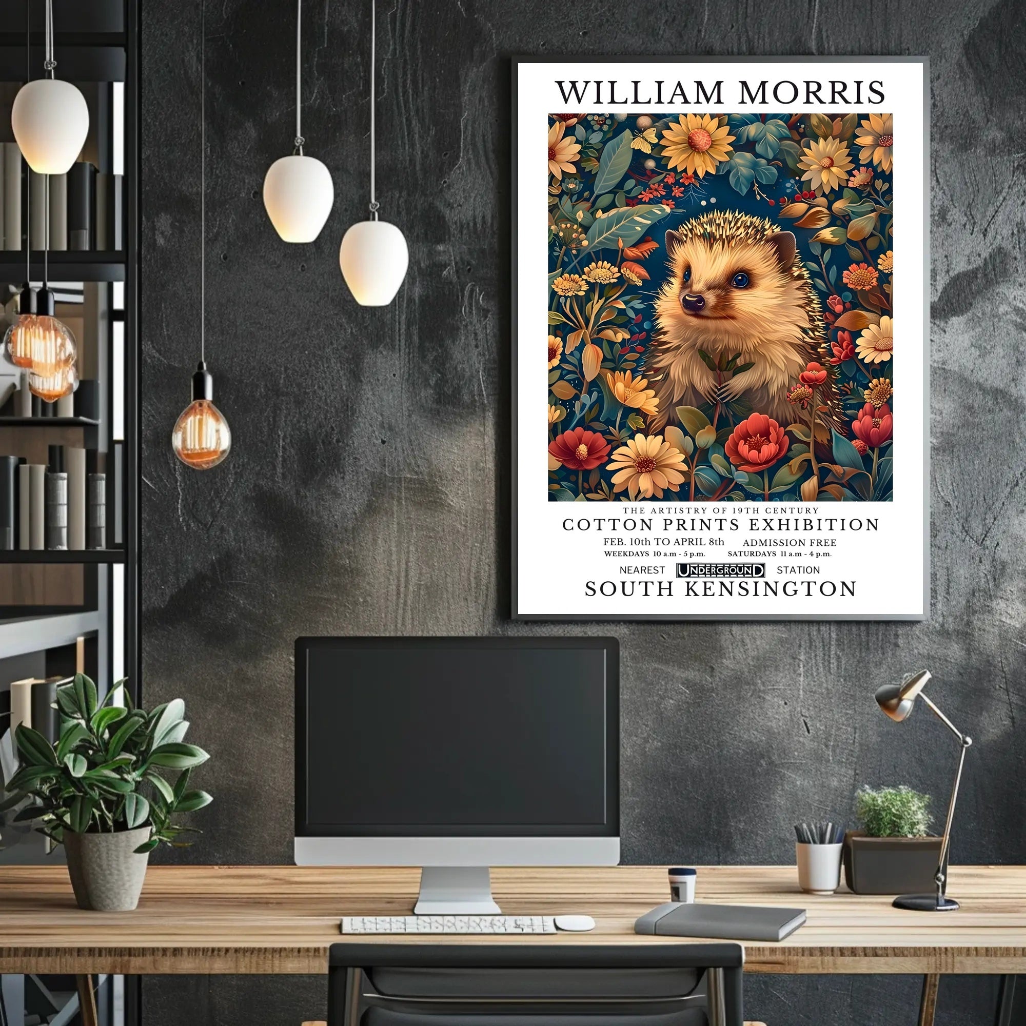 William Morris Nature Artistry Exhibition Poster