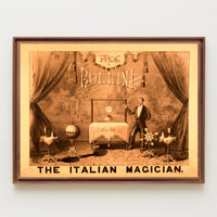 The Italian Magician Vintage Magic Show Historical Poster