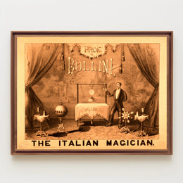 The Italian Magician Vintage Magic Show Historical Poster