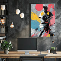 Dynamic Tennis Art Poster