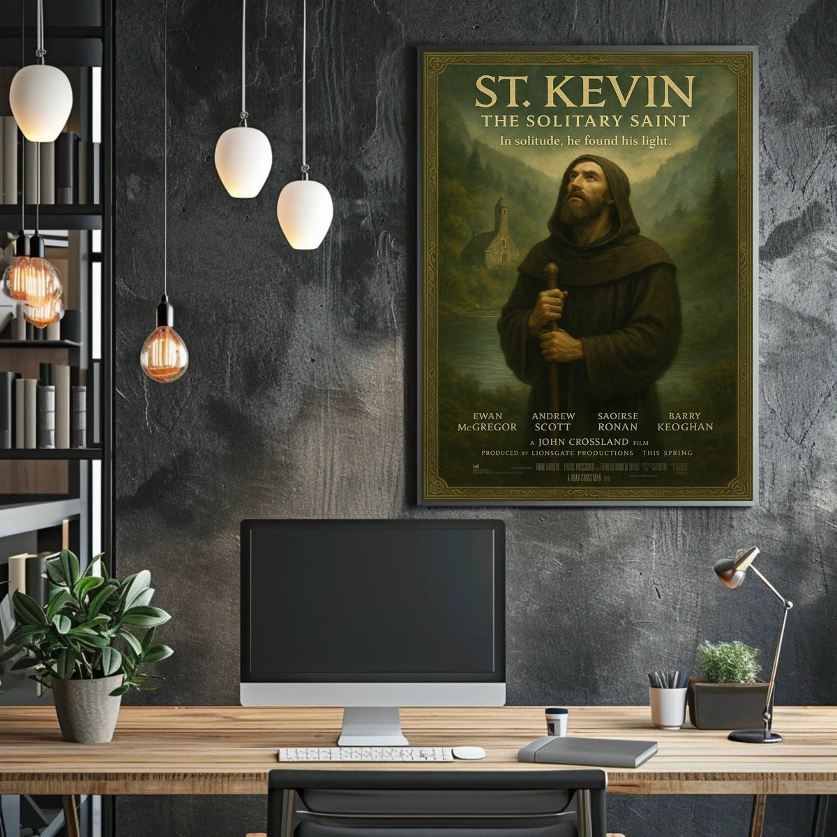 St. Kevin The Solitary Saint Poster