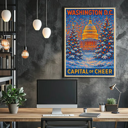 Capital Of Cheer In Washington DC Landscape Poster