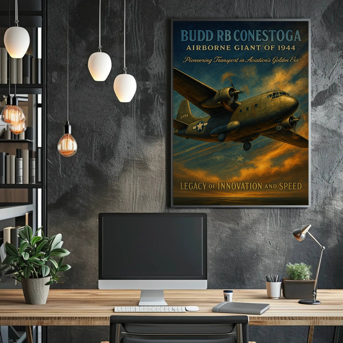 Budd RB Conestoga Airborne Giant of 1944 Poster