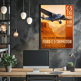 Ford C-3 Trimotor The Flying Washboard Poster