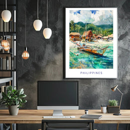 Philippines Tropical Paradise Travel Poster PosterGoat