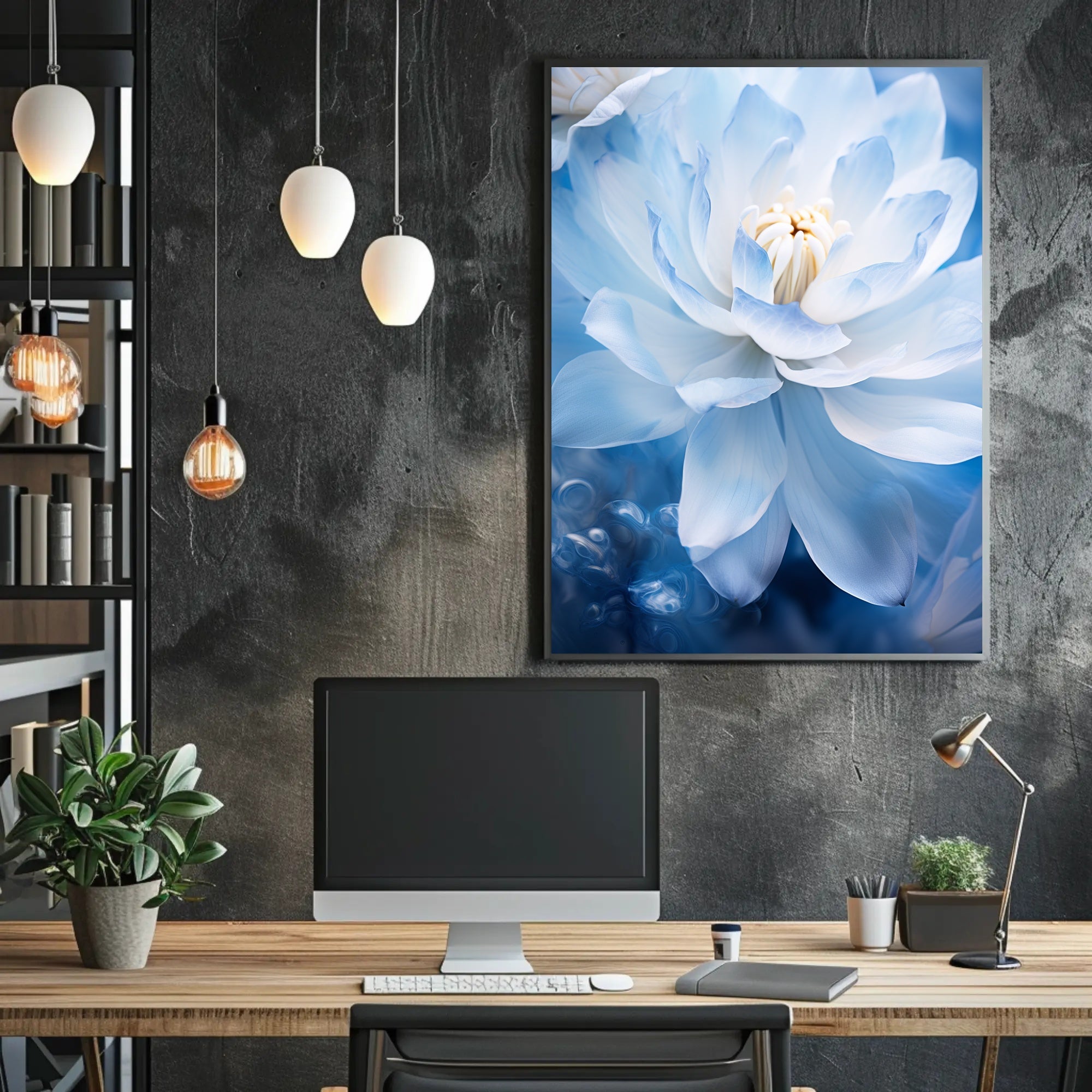 Serenity In Blue Poster