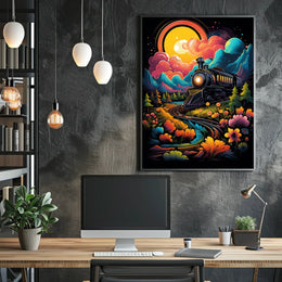 Dreamscape Locomotive Poster