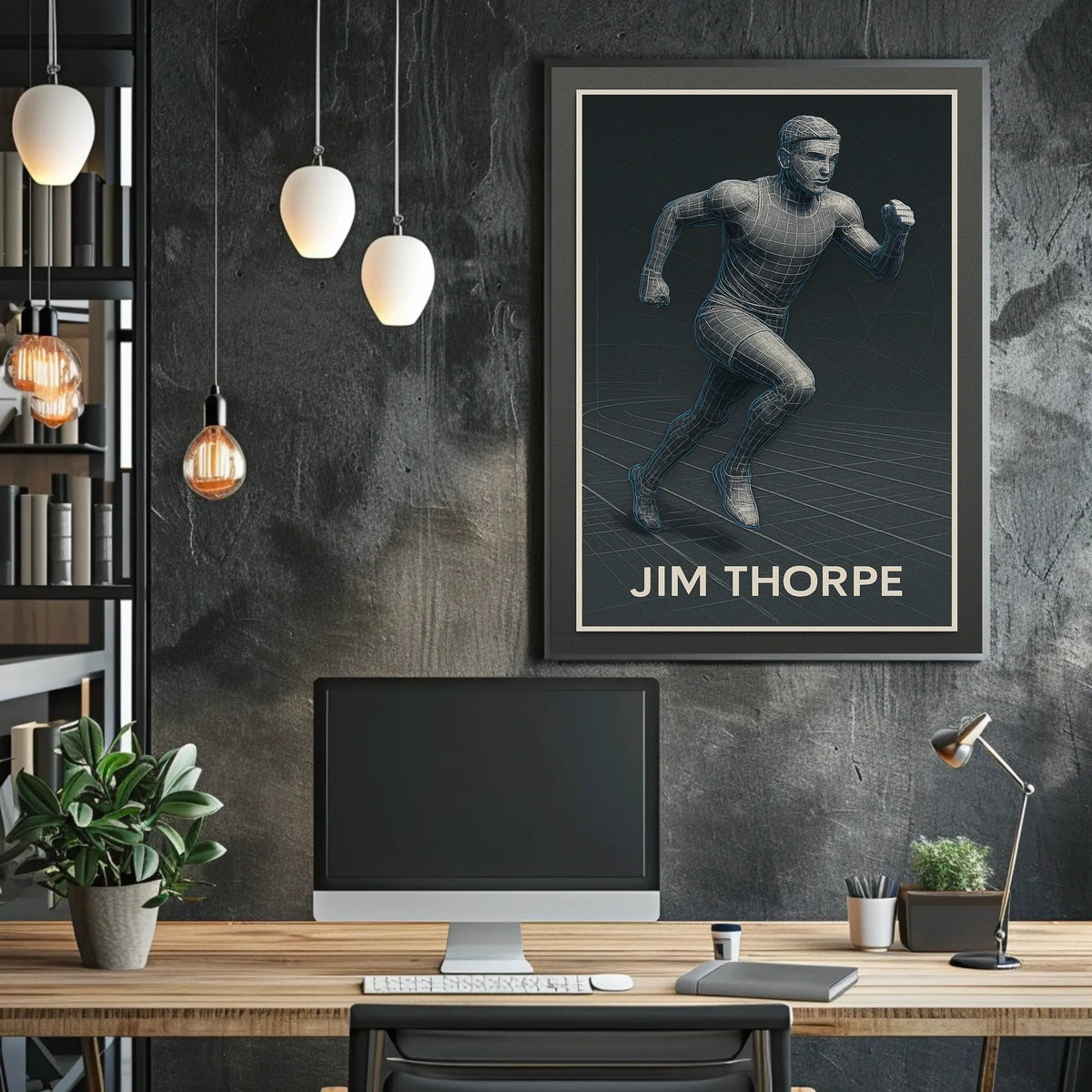 Jim Thorpe Legendary Athlete Poster
