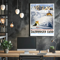 Salzburger Winter Adventure Vintage Travel Poster PosterGoat