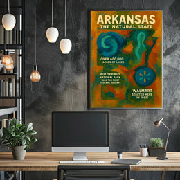 Arkansas The Natural State Poster
