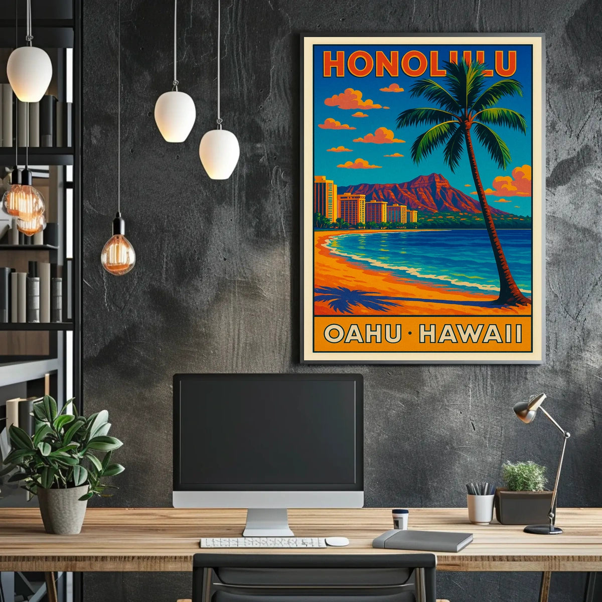 Honolulu Oahu, Hawaii Poster