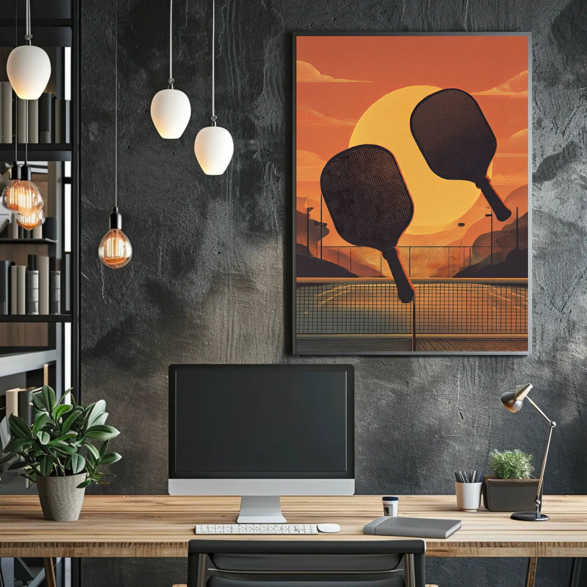 Sunset Paddle Play Poster