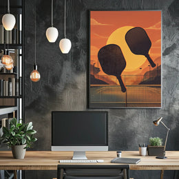 Sunset Paddle Play Poster