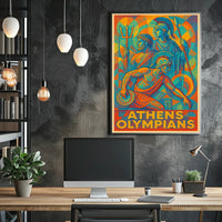 Athens Olympians Poster