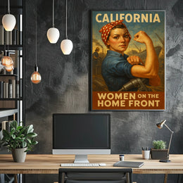 California Women On The Home Front Poster