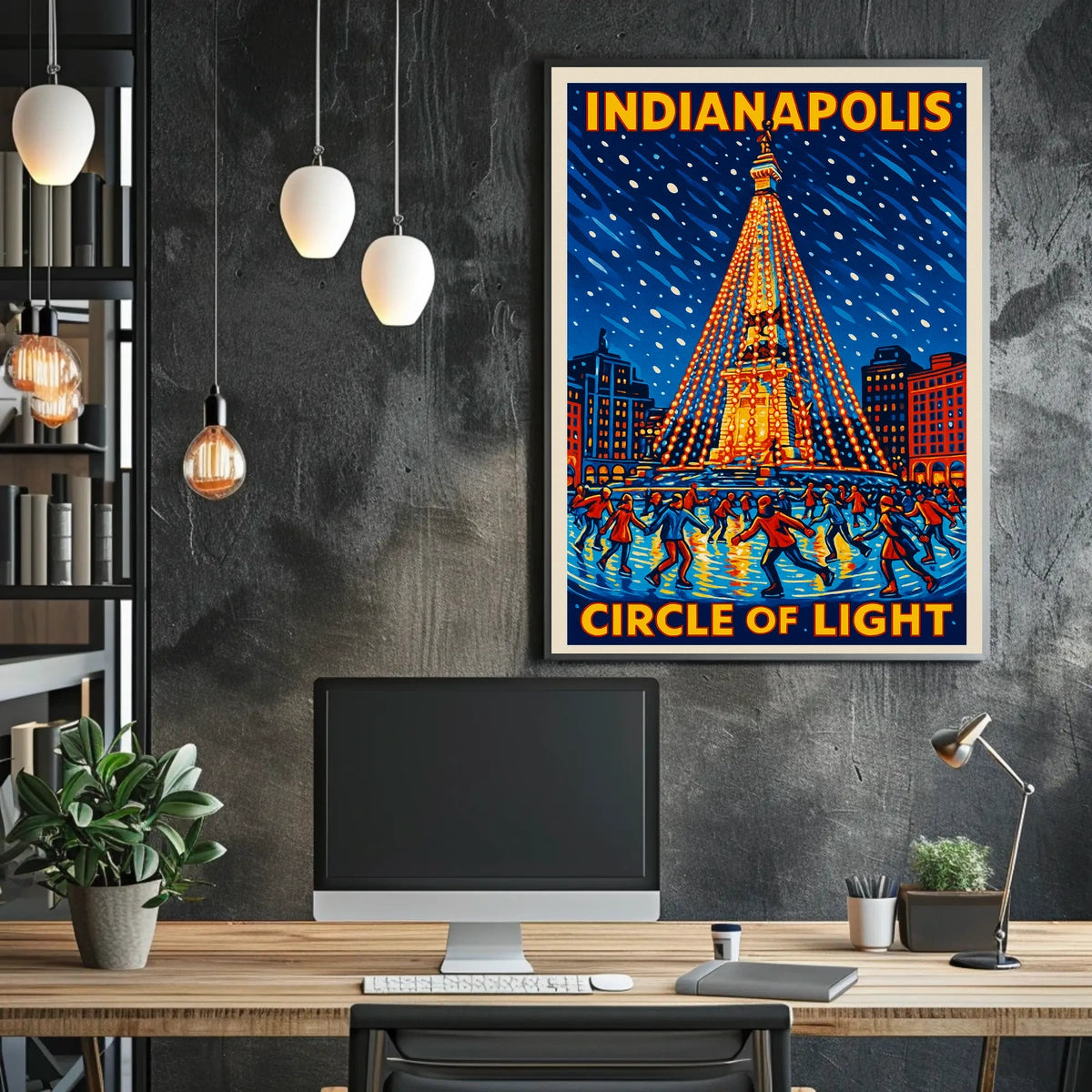 Indianapolis Circle Of Light Poster