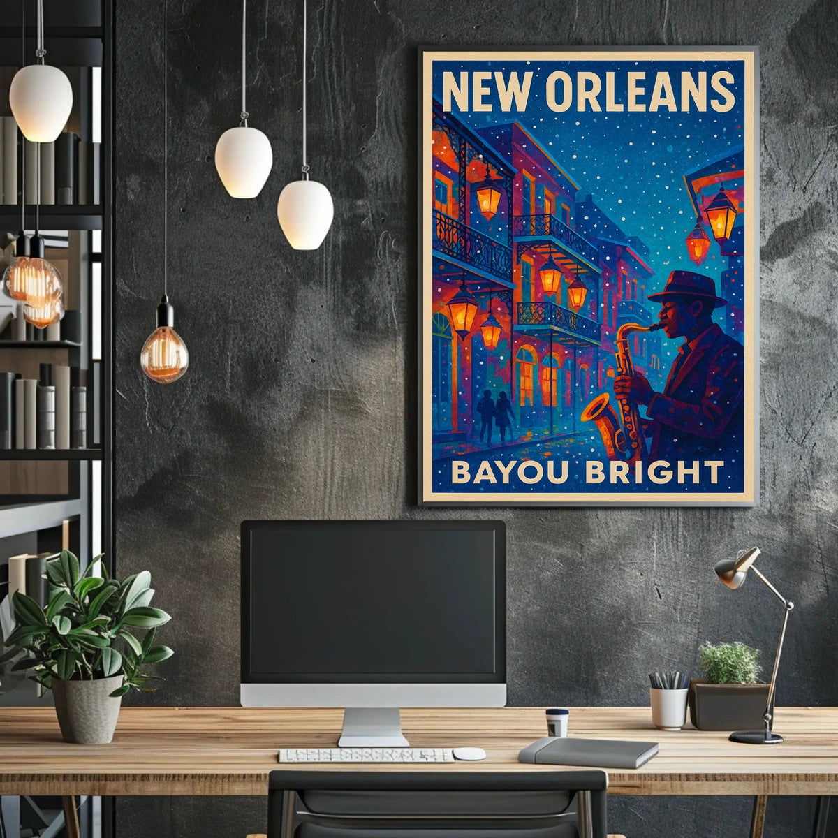 New Orleans Bayou Bright Poster