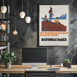 National Parks Tribute Vintage Travel Poster Print