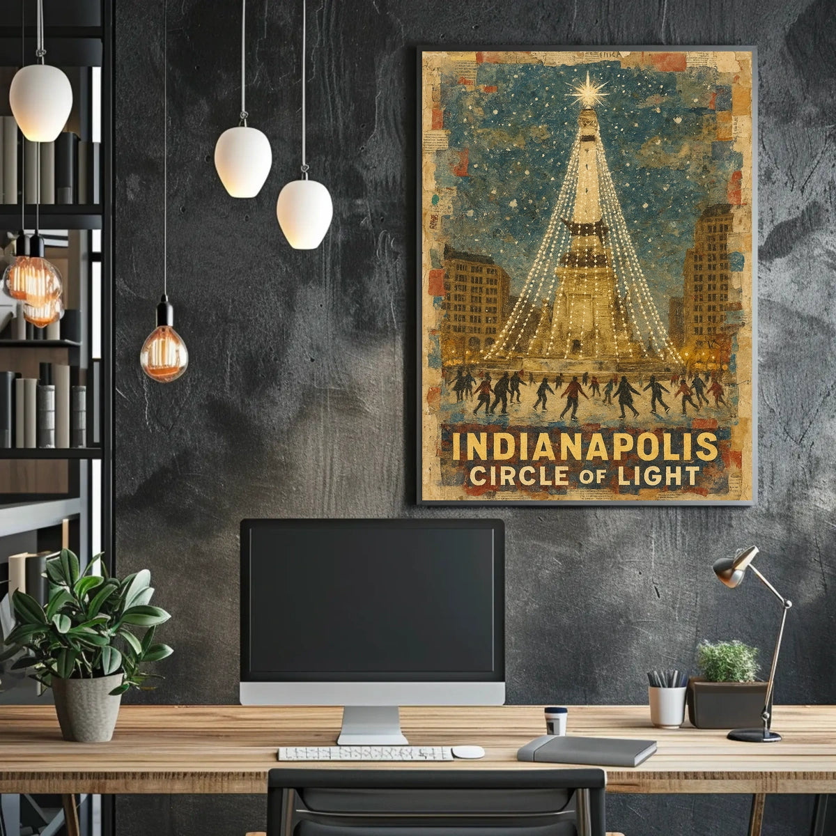 Indianapolis Circle Of Light Poster