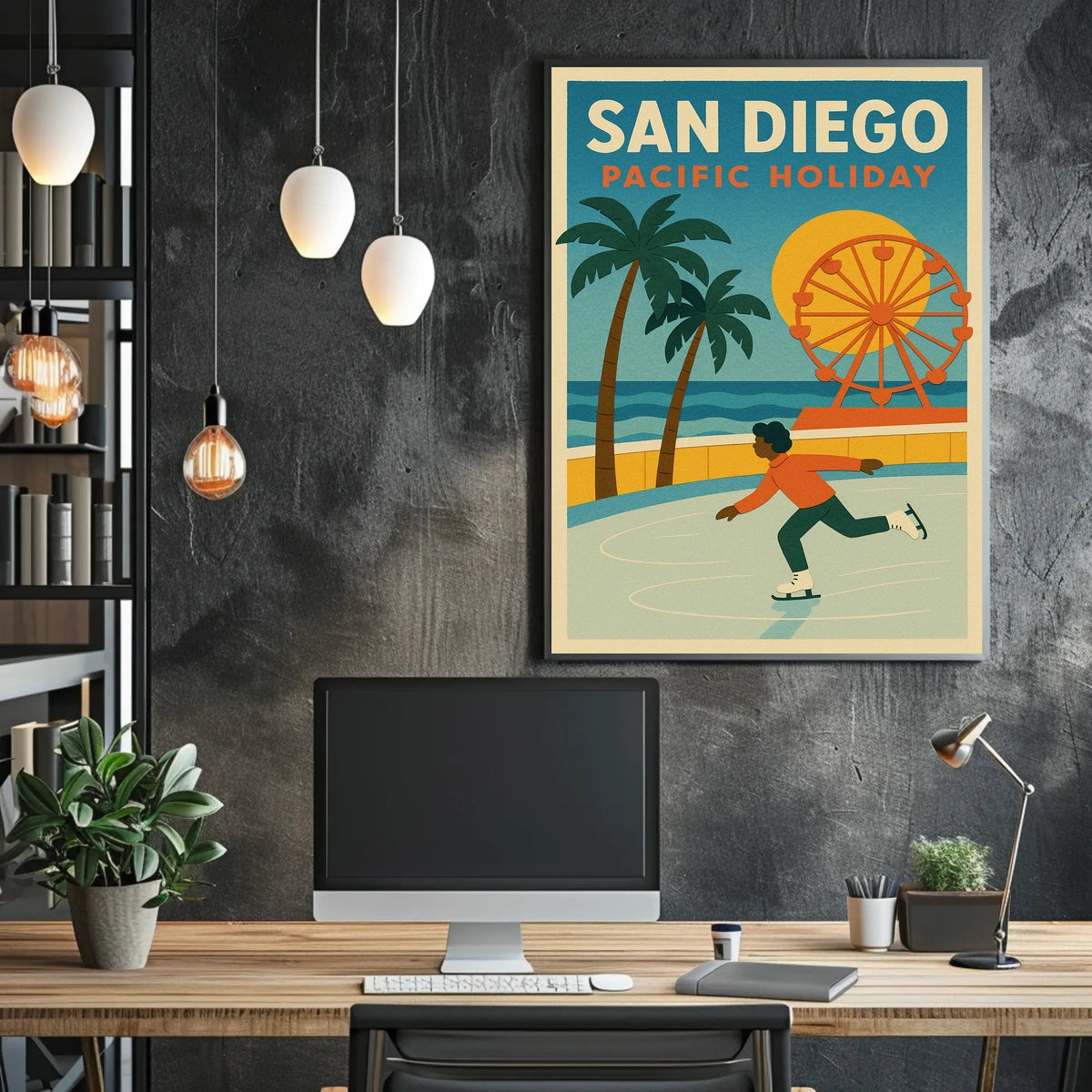 San Diego Pacific Holiday Poster
