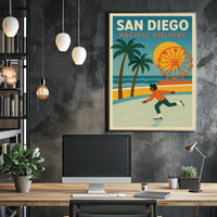 San Diego Pacific Holiday Poster