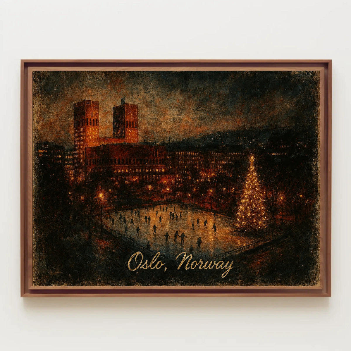 Winter in Oslo Poster