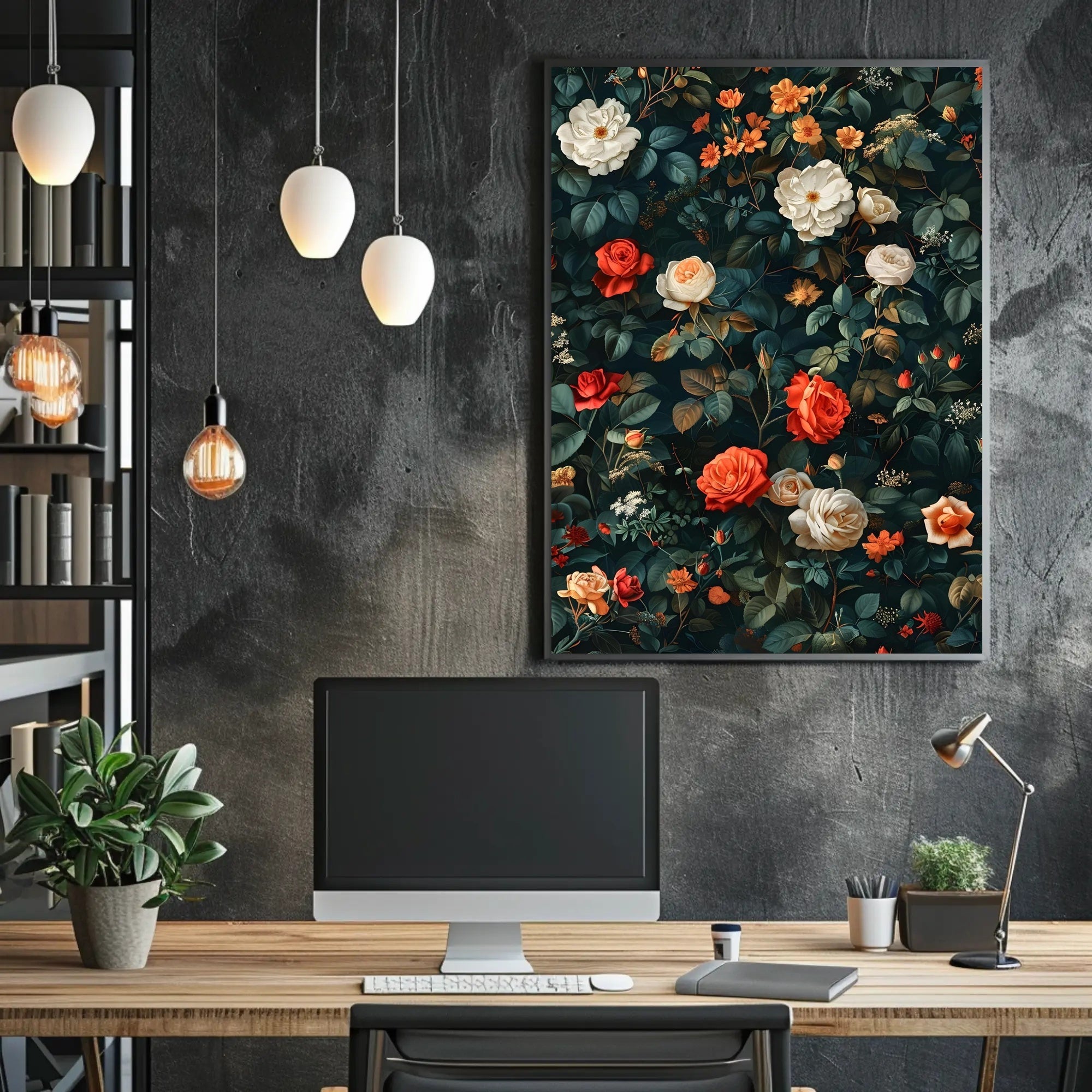 Lush Floral Beauty Botanical Art Poster
