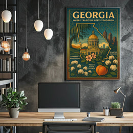 Georgia Where Tradition Meets Tomorrow Poster