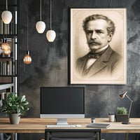 Vintage Portrait in Sepia Poster PosterGoat