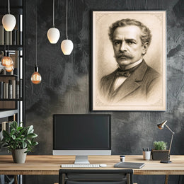 Vintage Portrait in Sepia Poster PosterGoat