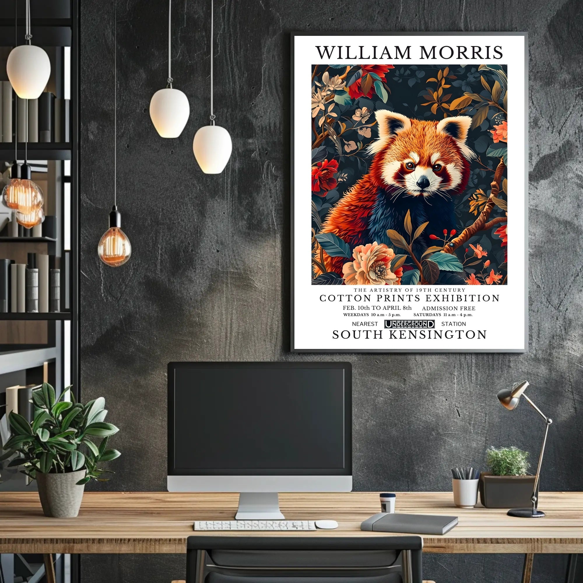 William Morris Vintage Art Exhibition Cultural or Heritage Poster