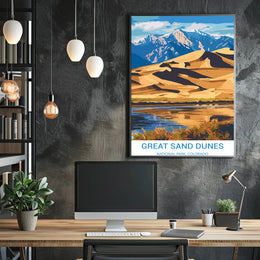 Great Sand Dunes National Park Scenic National Park Poster