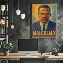 Malcolm X A Vision In Color Poster