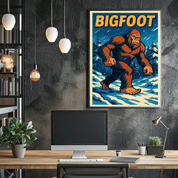 Bigfoot In The Wilderness Poster