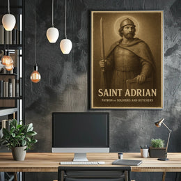 Saint Adrian Patron Of Soldiers And Poster