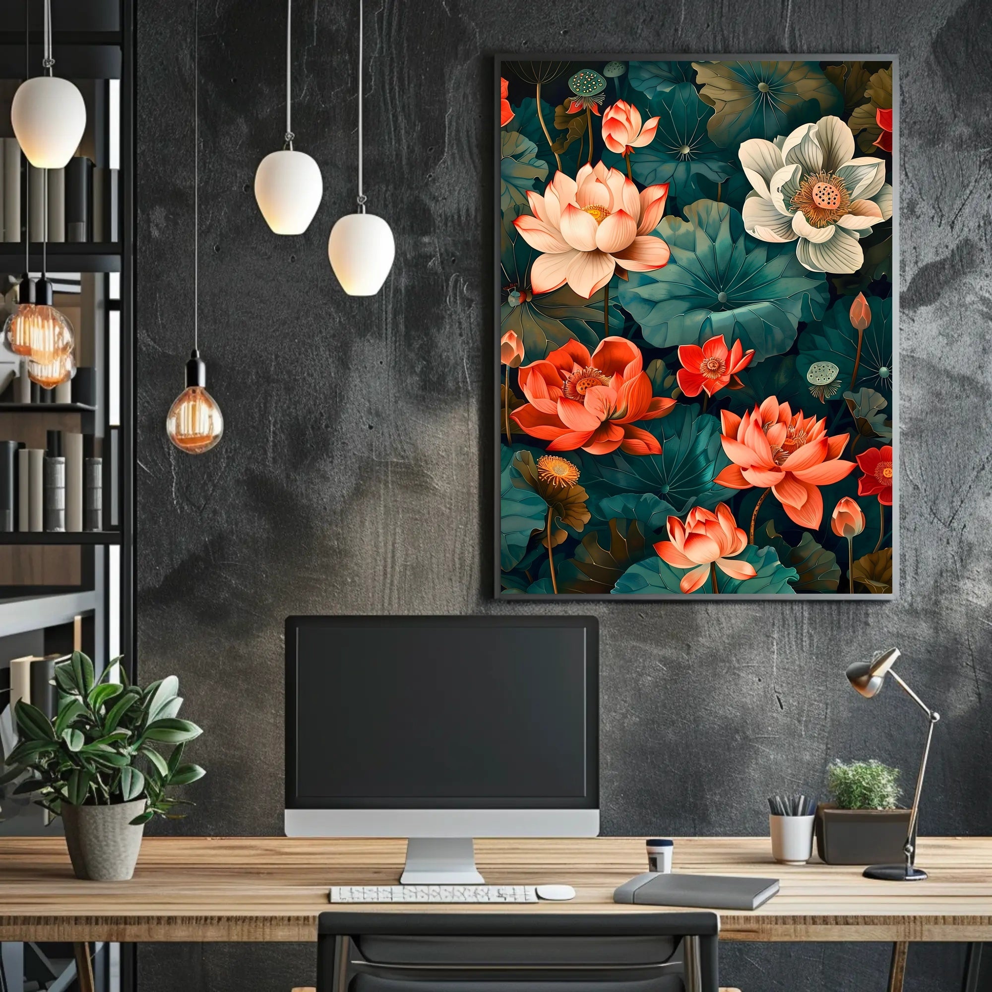 Lotus Blossom Symphony Wall Art Print