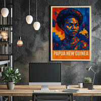 Papua New Guinea Cultural Mosaic Poster