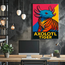 Axolotl Tiger Poster