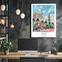 York Illustrated Poster PosterGoat