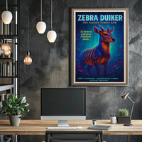 Zebra Duiker The Elusive Forest Gem Poster
