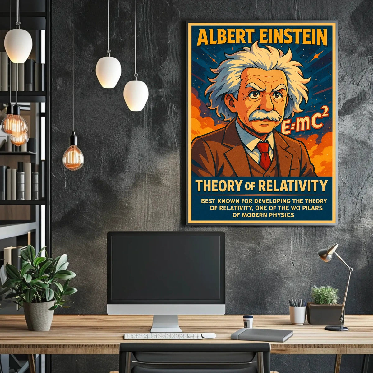 Albert Einstein Theory Of Relativity Poster