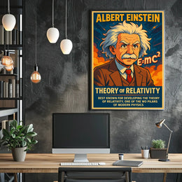 Albert Einstein Theory Of Relativity Poster