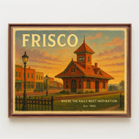 Frisco Railway Station Travel Poster Print
