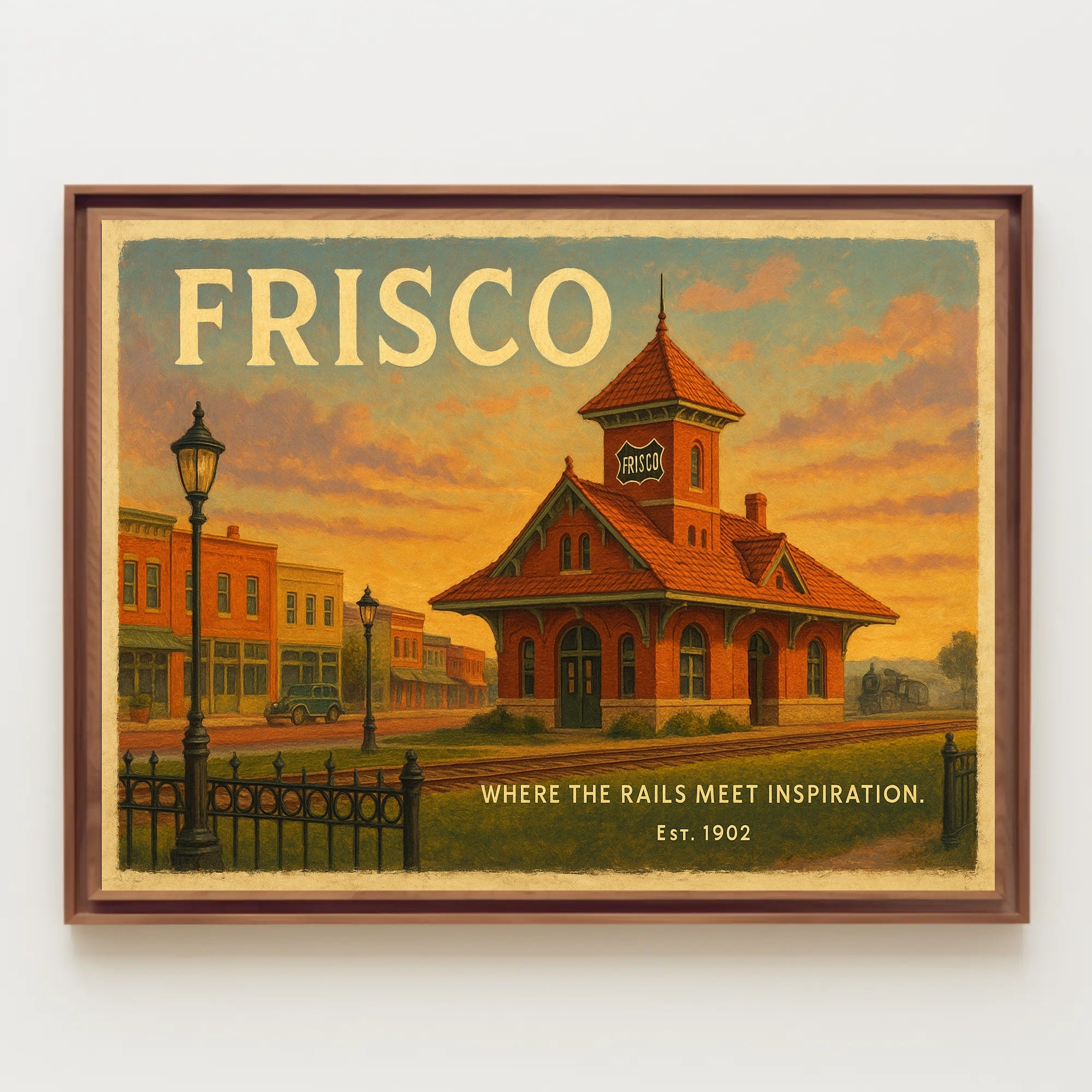 Frisco Railway Station Travel Poster Print