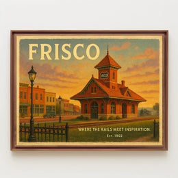 Frisco Railway Station Travel Poster Print