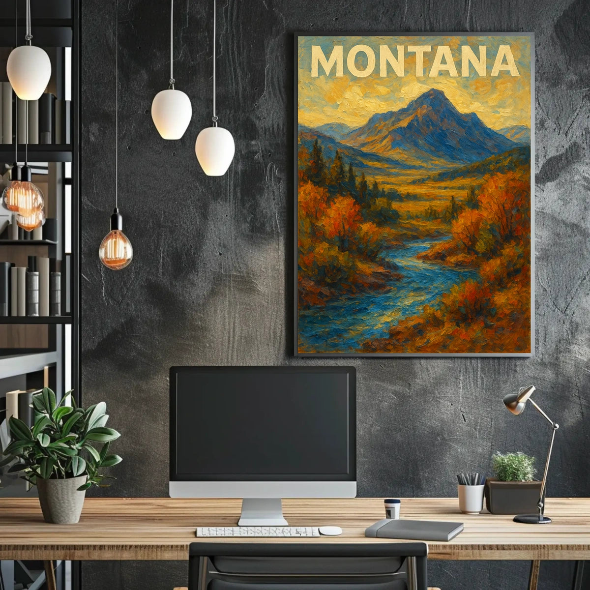 Montana Landscape Poster