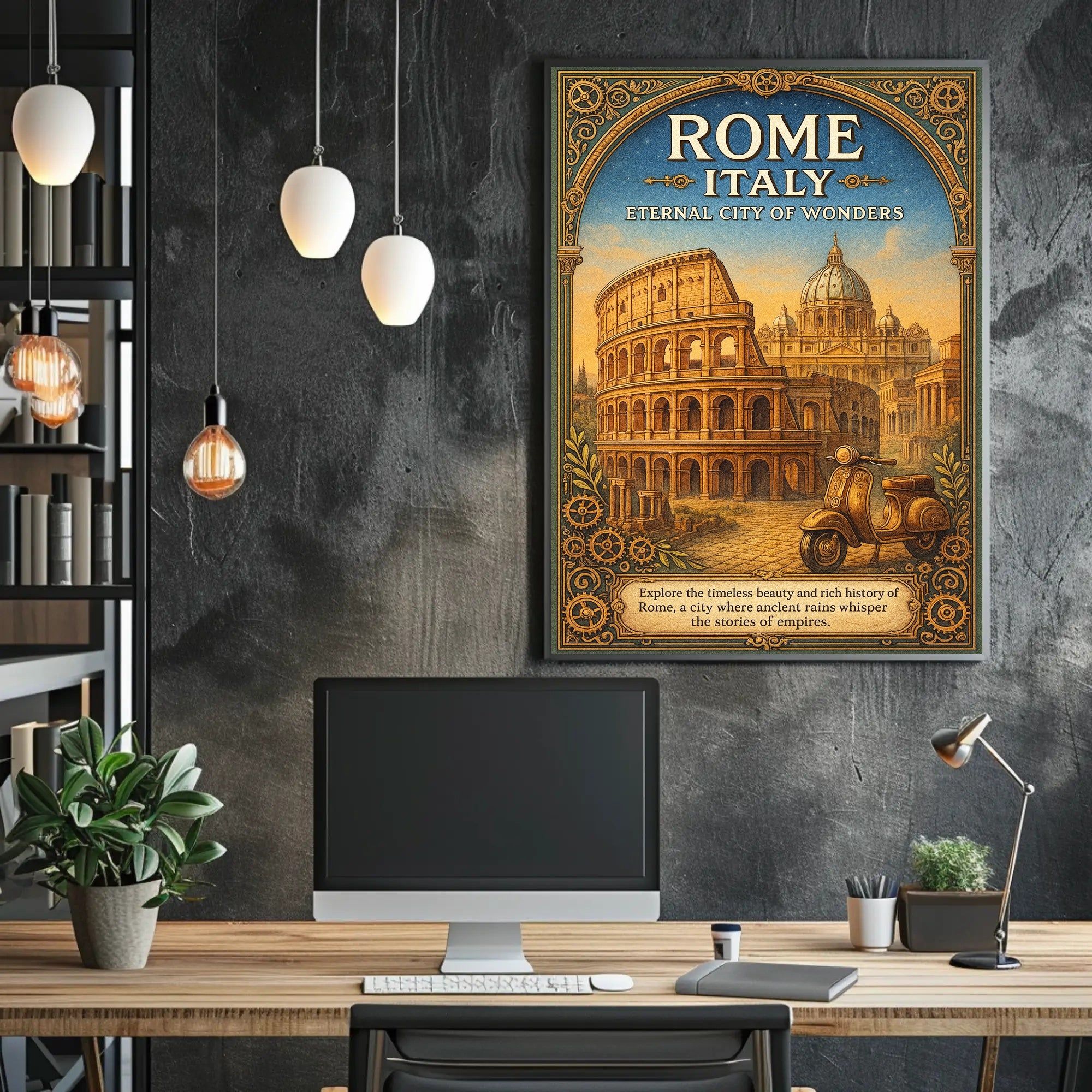 Rome, Italy Eternal City of Wonders Poster